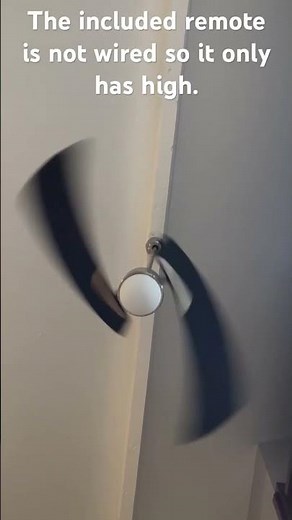 Fanimation Aire Duo ceiling fan running on high