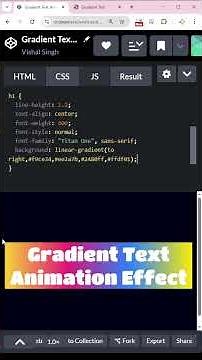 Gradient Text Animation Effect #gradienttext