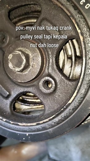 Myvi: Cara Efektif Tukar Crank Pulley Seal