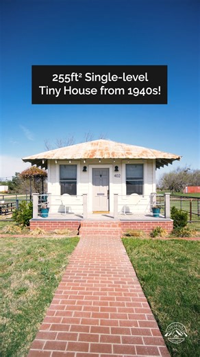 696K views · 10K reactions | Welcome to this 255-sqft Depression-era tiny house restored into this beautiful home! My favorite part is the private yard! #tinyhouse #tinyhome #airbnb #airbnhomes #guesthouse #ADU #accessorydwellingunit #grannyflat #retirementhome #reels | Dream Big Live Tiny Co. | Facebook