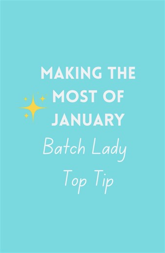 Making the most of January top tip: Just do 5 minutes and lower the bar! Get up and get going, just give yourself 5 minutes to get a task done and generally when you have started momentum takes over and you often end up doing a bit more than 5 minutes and you might even finish the task. Getting started is the hard bit! Just lower the bar. Who's giving this a go! | The Batch Lady