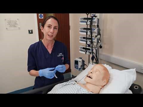 Securing a Nasogastric tube using the hammocking technique