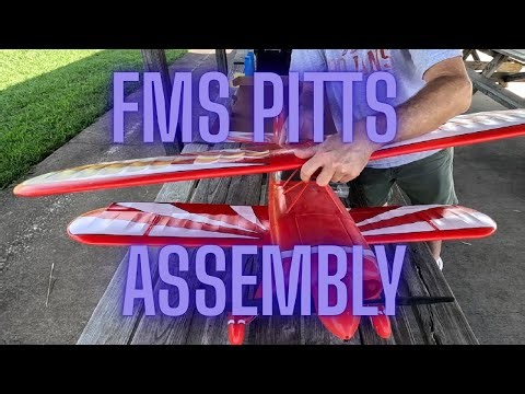Assembling THE FMS 1400mm Pitts RC Airplane FIRST TIME IN A WHILE