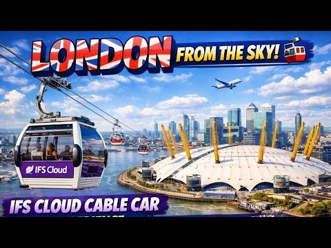 London from the Sky! 🚠 IFS Cloud Cable Car Full Experience + O2 Arena Guide 🇬🇧✨