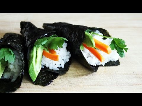 How To Make Vegan Sushi Cones // Temaki Tutorial | Mary's Test Kitchen