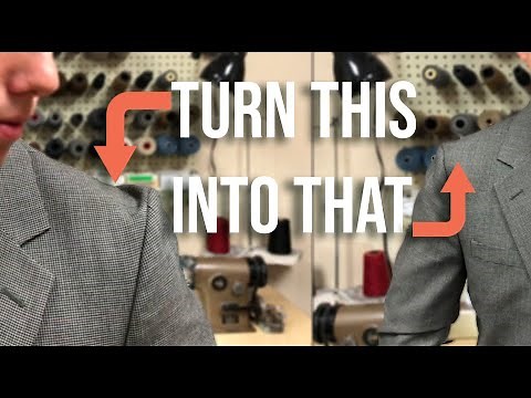 Tailor Teaches | How to Take in The Shoulder of a Jacket