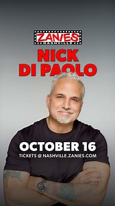 Nick Di Paolo takes over Zanies Nashville on October 16! In this day of watered down comedy, Nick's brutally honest performances remind us of what great stand-up should be — funny, socially relevant, and a little bit reckless. Get your tickets now and don't miss out! | Zanies Nashville