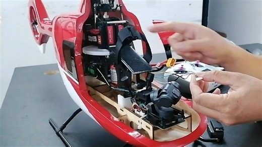 FLISHRC直升机加FPV接线使用教程。