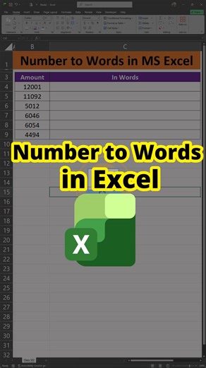 Number to Words in MS Excel | সংখ্যা থেকে কথায় রূপান্তর! #MSExcel #NumberToWords #ExcelVBA #ExcelTips #ExcelBangla #InvoiceExcel #OfficeWork #AdvancedExcel #pdcomputertech #onlinesecurity #cybersecurity #emotionalintelligence #selflove #personaldevelopment #smallbusiness #personalgrowth #specialneeds #selfimprovement | PD Computer Tech