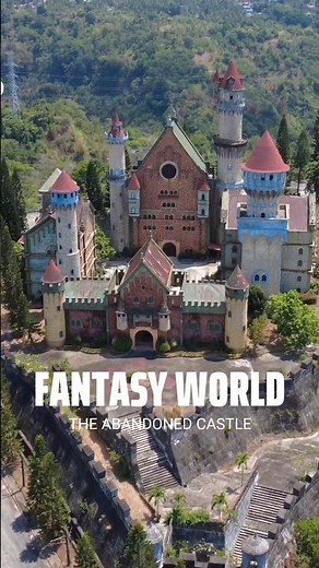 FANTASY WORLD the abandoned castle in lemery batangas | disney land of the philippines #travel #dji