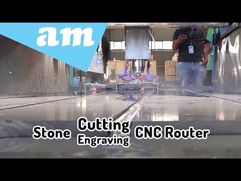 Stone Cutting and Engraving CNC Router with Water Cooling Table for Granite, Marble Cutting