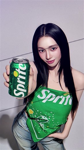 Karina has been selected to be sprite’s advertising model for the second consecutive year🤙🏻 #karina #카리나 #aespa #fyp