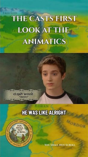 The first time the cast of LOTR saw the animatics #lordoftherings #tolkien #lotr #behindthescenes