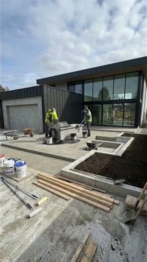 Modern BBQ Dream: Garage & Patio Transformation with Graphite Resin 🍖🔥
