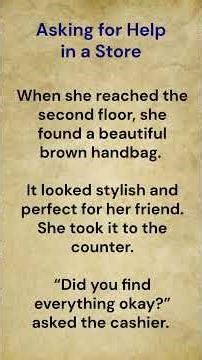 Asking for Help in a Store || Learn English! 🚀 #learnenglish #shorts #viral #viralshorts