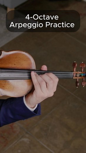 The Arpeggio Workout 💪🎻 This clip turns arpeggios into real bow control. Keep four-octave shapes and long slurs at one steady tempo to stress flow and distribution, then make a conscious fingering choice. Learn more tips and insights on tonebase Violin! ➡️ https://strings.tonebase.co/violin?utm_source=facebook | tonebase Violin