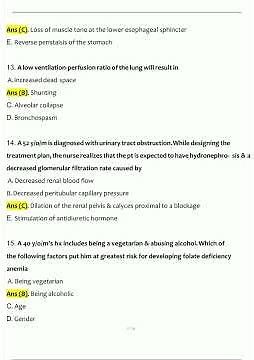 NR507 Final Exam 2024 NR 507 Week 8 Exam Advanced Pathophysiology Expected Questions and Answers