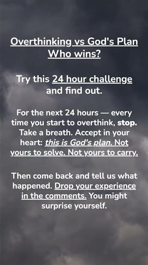 Overthinking vs God's Plan | 24 Hour Challenge #24 hour challenge #motivation #spirituality #success