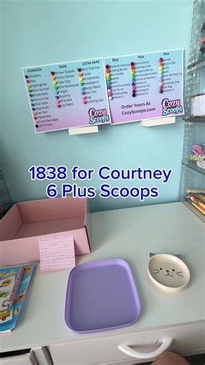 Let's pack my first big order with my updated scoops! 6 scoop order #mysteryscoop #luckyscoop #scoopasmr #scooptok #letspackanorder