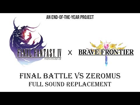 [Final Fantasy IV] Final Battle vs Zeromus using sounds from Brave Frontier - Full Sound Replacement