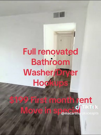 Affordable 2 Bed Apartment at MacArthur Place - $199 Move-In Special