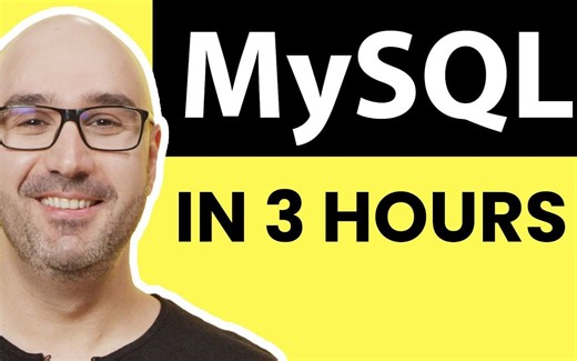 终于找到全网围观中文字幕的MySQl教程了，mosh大神带你3小时掌握MySQL！初学者入门MySQL数据库必备教程！