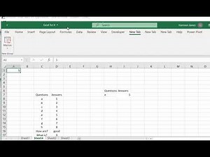 Excel Macros - Basic recall system - revision tool