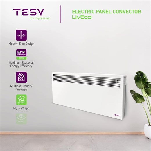LivEco Cloud is our panel convector with modern slim design and intuitive Internet control with the MyTESY app. A great addition to this model is our innovative air purifying function AirSafe, thanks to which, you can rely on a healthy home environment. Find out more about LivEco Cloud with AirSafe function here: https://tesy.com/products/heating-appliances/electric-panel-convectors/liveco-cn051-cloud-with-airsafe | TESY | Facebook