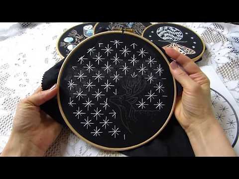 Sashiko Stitch a Star design - Hand embroidery tutorial