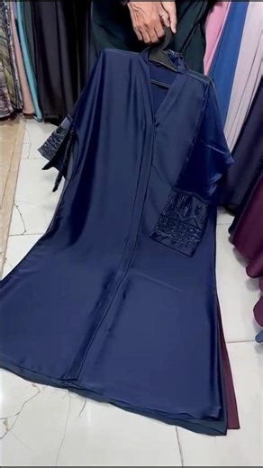 Front Open Embroidery Abaya with Big Flair | Black Abaya | Modest Fashion #abaya #embroideryabaya