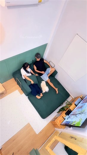 ห้องเล็กๆ แต่ความสุขแน่นมาก 🫶 #แต่งบ้าน #บ้าน #โซฟาเบด #โซฟา #โซฟาปรับนอน #ของแต่งบ้าน #ของดีบอกต่อ