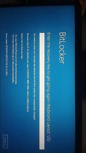 bitlocker recovery