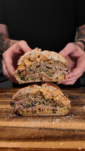 132K views · 144 reactions | What makes the perfect steak sandwich? #steak #sandwich #food | Sandwich KING | Facebook
