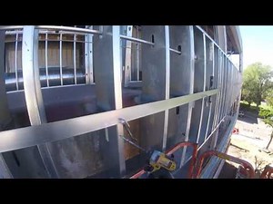 Metal straps on metal studs