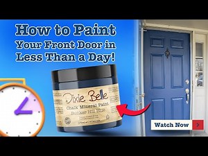 ENJOY this easy and convenient tutorial on How to Paint Your Front Door in Less Than a Day!