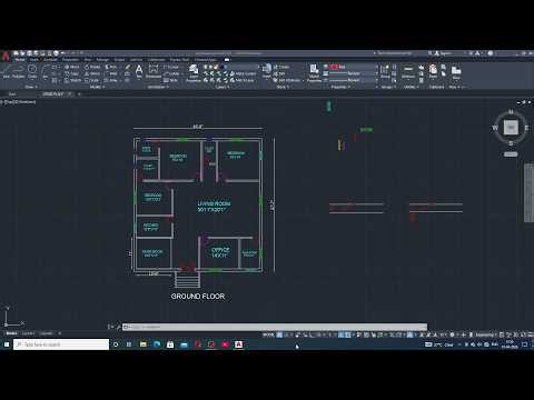 AUTOCAD FLOOR PLAN LECTURE-09, MAIN GATE STAIR