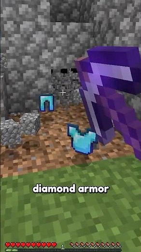 turn cobblestone into diamond armor