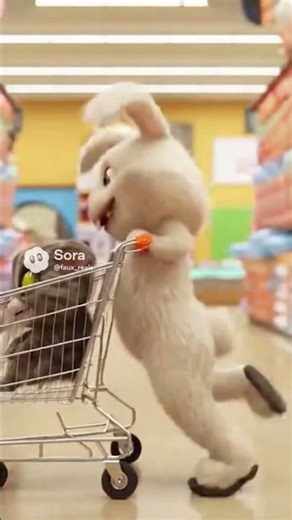 What Happens When a Cat and Bunny Go Shopping?