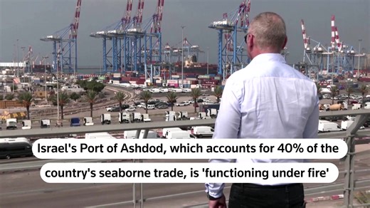 When wailing sirens warn of incoming rockets from Gaza, workers at Israel's Port of Ashdod stop operations within moments and quickly resume their work minutes later when the all clear is given https://reut.rs/3s4H2iX | Reuters