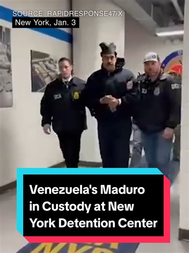 Ousted Venezuelan President Nicolás Maduro arrives at a detention center in New York after he was taken into custody in a US military operation. Tap the link in bio for the full story.