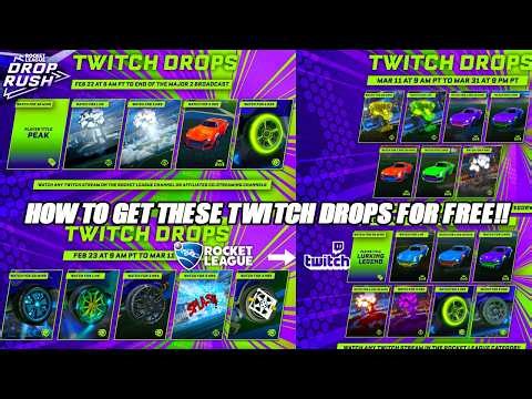 How To Get The *NEW* FREE Drop Rush 2026 Twitch Rewards!! (LIVE NOW) - Rocket League Tutorial