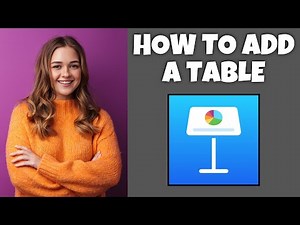 How To Add A Table In Keynote | Step By Step Guide - Keynote Tutorial