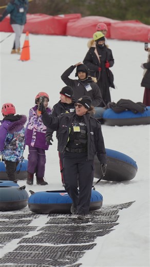 What an inspiring and heartwarming day! We had the joy of welcoming dozens of newcomers to our community with a memorable day in the snow. A huge thank you to Reception House Waterloo Region House Waterloo Region and Chicopee Tube Park for helping make this special experience possible. | Waterloo Regional Police Service