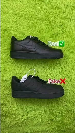 Real Vs Fake Black Air Force 1 #sneakerhead #sneakers #viral