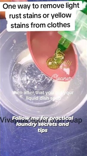 How to remove rust stain or yellow stains from clothes