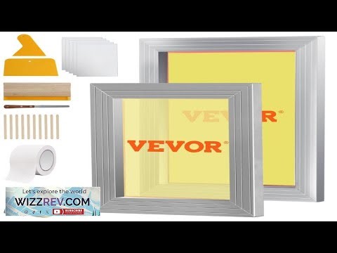 VEVOR Screen Printing Kit 2 Pieces Aluminum Silk Screen Printing Frames 8x10 10x14in