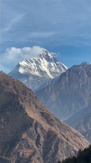 Nanda Devi 🏔️India’s hidden Himalayan beauty above the clouds. ✨#shortsvideo
