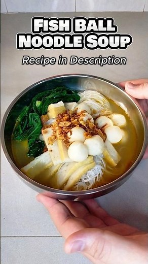 Fish Ball Noodle Soup | Easy Recipe #shorts #cooking