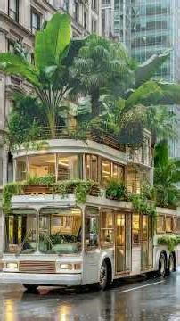 The Most Peaceful Green Bus in the City 🌿🚌