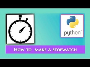 How to make stopwatch in python | python project